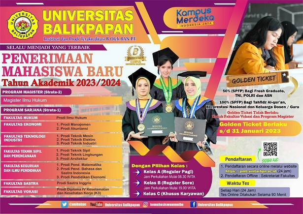 Penerimaan Mahasiswa Baru Tahun Akademik 2023 2024